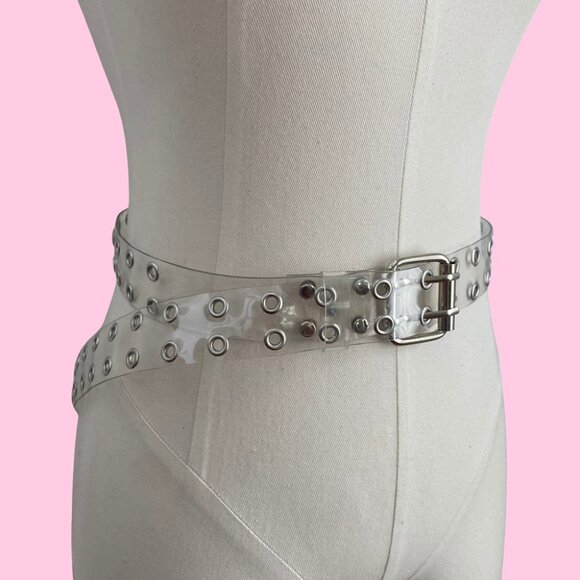 Y2K Clear Plastic Belt - Picture 1 of 8